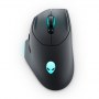 Dell | Gaming Mouse | AW620M | Wired/Wireless | Alienware Wireless Gaming Mouse | Dark Side of the Moon - 2
